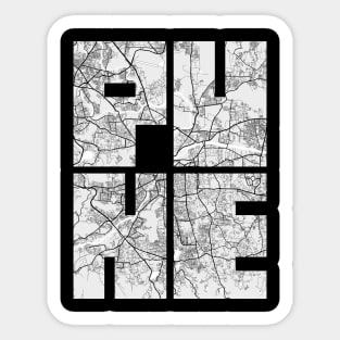 Pune, Maharashtra, India City Map Typography - Light Sticker